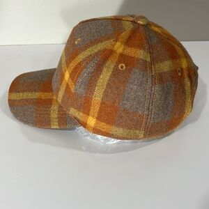 NWOT Plaid Ball Cap Fall Colors Unisex